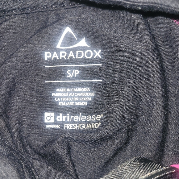 Paradox Black Pullover Quarter Zip Light Performance Jacket S - Picture 7 of 7